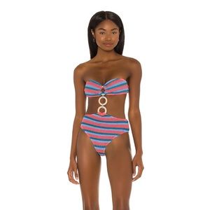Lovers + Friends Oriana One Piece Swimsuit and Zuri Sarong NWOT from Revolve.